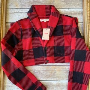 Levi’s plaid sweater jacket
